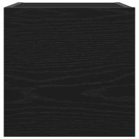 Gabinetes de TV Montados en la Pared vidaXL 2 pcs Negro Roble 30,5x30x30 cm - details 4