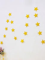 Decoración De Cumpleaños Dorada Para Bebé De Ambos Sexos Con Colgantes De Estrella Y Borlas Adorno Para Escenas De Fiesta - details 1