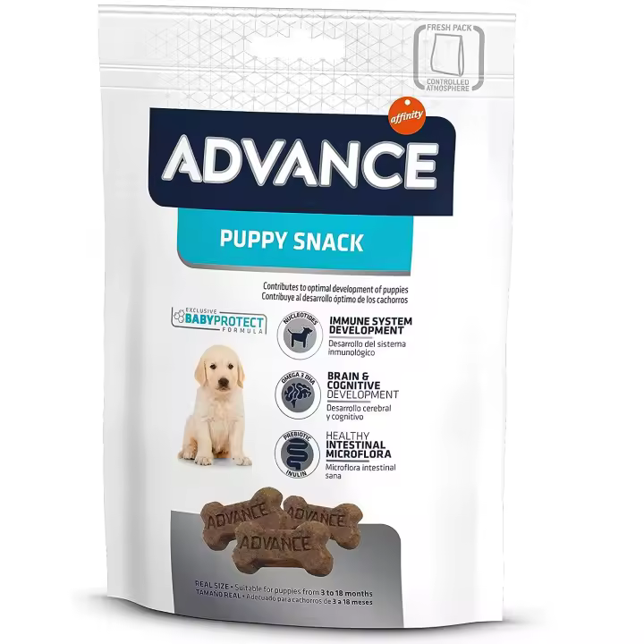 Advance Puppy Snack - Galletas para Cachorros con Omega 3 E Inulina para un Sistema Inmunitario Saludable - 1