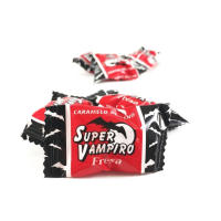 SIDRAL Caramelos Super Vampiro de Fresa (200 unidades) - Caramelo Relleno de Delicioso gel de fresa. Caramelo Duro con Sabor a Fresa Ácida, Sin Gluten - details 0
