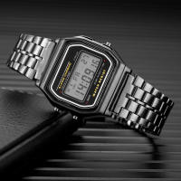 Reloj De Pulsera Deportivo Digital LED Multifuncional Para Hombres Y Mujeres F91W Correa De Acero Cuadro De Arco Índice Material De Aluminio Reloj De Negocios - details 13