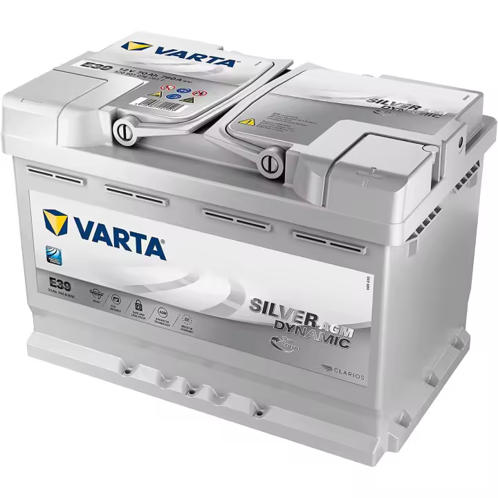 Varta E39/A7 Batería AGM coche sin mantenimiento. 12V Capacidad 70Ah - 760A - 1
