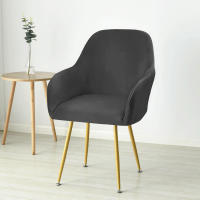 Funda De Silla De Velours Suave Cubierta Elástica De Spandex Para Silla De Armario Alto Adecuada Para Oficina Hotel Boda Sala De Estar - details 21