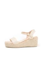 Lyla Wang sandalias doradas con cuña de esparto diseño trenzado y elegante cierre perfectas para el verano - details 19