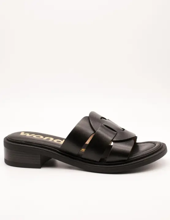 Sandalia Wonders B-9602 Iseo Negro de Mujer - 1