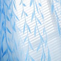 Cortinas Verdes De Hojas De Sauce 2 Paneles Diseño De Estampado Transparentes Cortina Voile Para Decoración De Habitaciones Y Salones - details 6