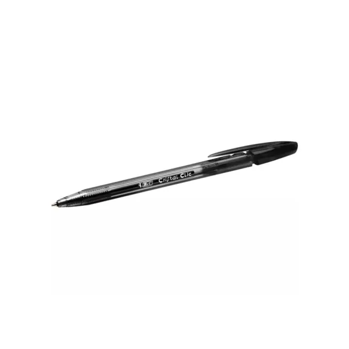 BiC Cristal Clic Bolígrafo retráctil de punta de bola NEGRO  3 BOLIGRAFOS - 1