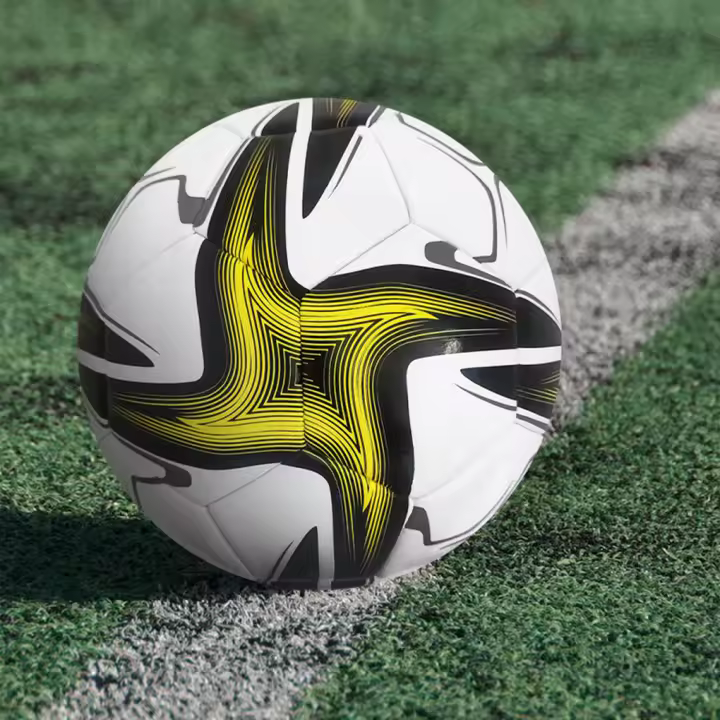 Bola De Fútbol Profesional Tamaño 5 PVC Para Entrenamiento Y Competencias Deporte Oficial Bolsa De Algodón Mecánica De Sujeción - 1