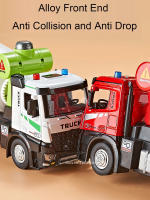 Camión Mezclador Eléctrico De Escala 1/24 Para Niños Juguete De Coche De Metal Con Luz Y Sonido Puertas Abiertas Regalo De Engineering Vehicles - details 3