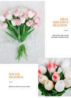 5pcs Arreglo De Tulipes Naranja Artificial Para Decoración De Hogar Y Bodas Flores Artificiales Para Jardín Y Decoración Interior - details 4