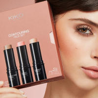Pack rutina maquillaje KIKO Milano Contouring Face Set, Kit de maquillaje facial con 3 sticks: colorete, iluminador y contorno facial - details 0