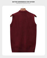 Suéter De Casual Para Hombre Chaqueta Sin Mangas Gruesa Para Otoño E Invierno Cardigan Con Estampado Rayado Cuello En V - details 20