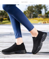 Zapatillas De Correr Para Mujer Transpirables Zapatos De Correr Slip on Casual Talla 35-44 Suela EVA Compra En Línea - details 1
