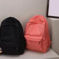 Bolso De Hombro Preppy En Color Sólido Bolsa Escolar De Nylon Bolsa De Deporte Y Viaje Para Mujeres Chicas Y Adolescentes Blanco - details 0