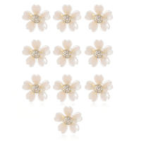 Clips Para El Pelo Pequeños Y Elegantes Accesorios Florales Para El Cabello Clips De Algodón Estilo Lateral Para Mujeres - details 3