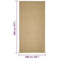 vidaXL Alfombra de sisal para rascador 100x200 cm - details 5