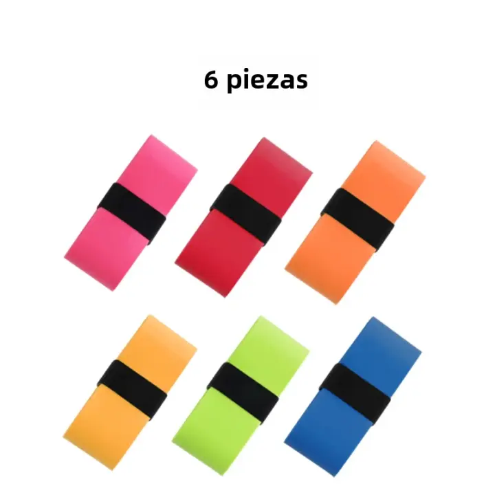 6 Pcs Cinta Antideslizante De Súper Absorción Para Raqueta De Tenis Badminton Y Pickleball Mejora Tu Agarre Y Control En El Campo - 1