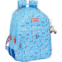 Mochila escolar con ruedas Safta Moos Roller azul, resistente y ligera 32x15x42cm - details 3