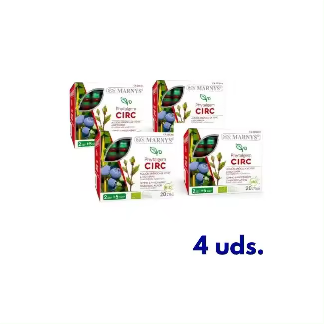 Suplemento Marnys Pack 4 Phytalgem Circ 20 Viales - Hierbas y Medicina Tradicional - 1