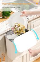 Cesta De Basura Inteligente Montada En La Pared 9L Para Cocina Y Baño Ecológica De Plástico Con Cubierta Rodante Accesorios De Cocina - details 10