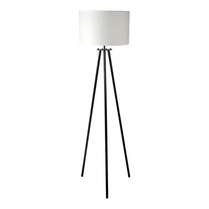 Lampara de pie (salon) vintage 3 patas e27 60w 65x159cm edm - 1