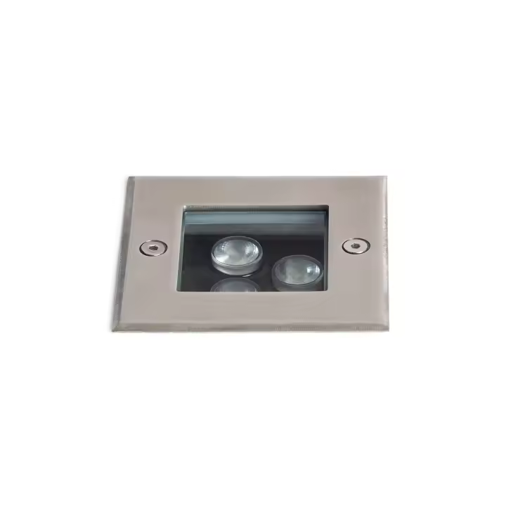 Ledkia Foco Exterior LED 3W Empotrable Suelo Cuadrado Utopia 3000K Blanco Cálido - 1
