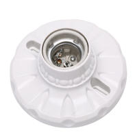 Soporte De Bombilla LED E27 De Cerámica Base Redonda Para Lámpara 6A 220V Soporte De Luces Colgantes Material ABS - details 5
