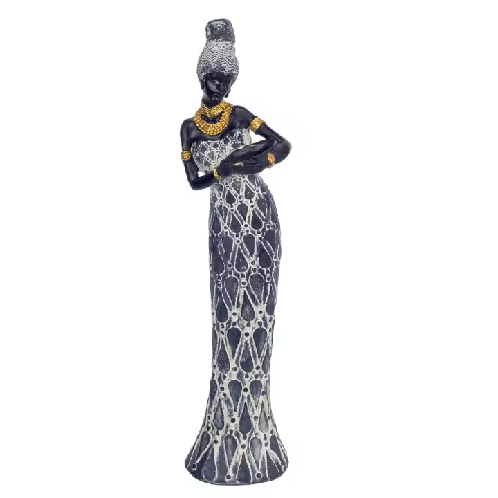 Signes Grimalt Figura Africana | Figura de Africana Negro Etnico 34X7X9cm - 1