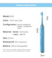 Toothbrush Eléctrico Tongwode Limpieza Oral Inteligente Recargable Inalámbrico Ultrasonido Automático Para Adultos Con 5 Modos De Limpieza Tiempo De Carga 2 Horas IPX7 - details 10