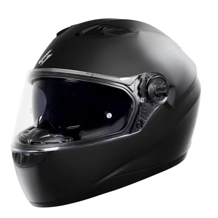 casco moto integral stormer pusher negro mate - 1