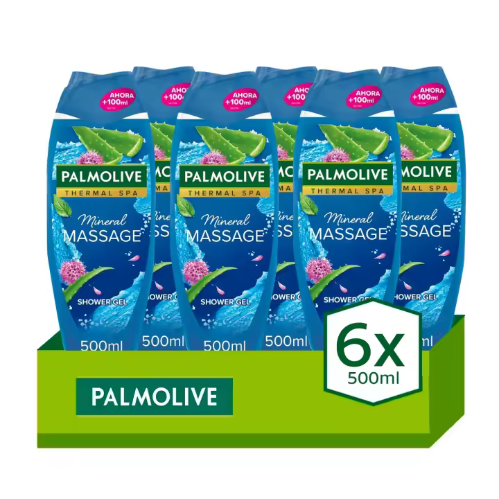 Gel de ducha o baño Palmolive Wellness Massage 500ml. Pack de 6 - 1