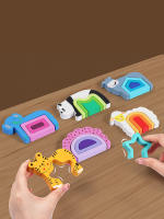 Puzzle De Madera 3D Para Niños Juegos Educativos Montessori Regalos Para Niños Desarrollo Inteligencia Forma Edad 3-12 Años - details 6