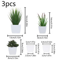 3 Macetas De Plantas Simuladas Pequeñas Para Decoración De Oficinas Salones De Estar Ventanas Jardines Y Courtyards - details 12