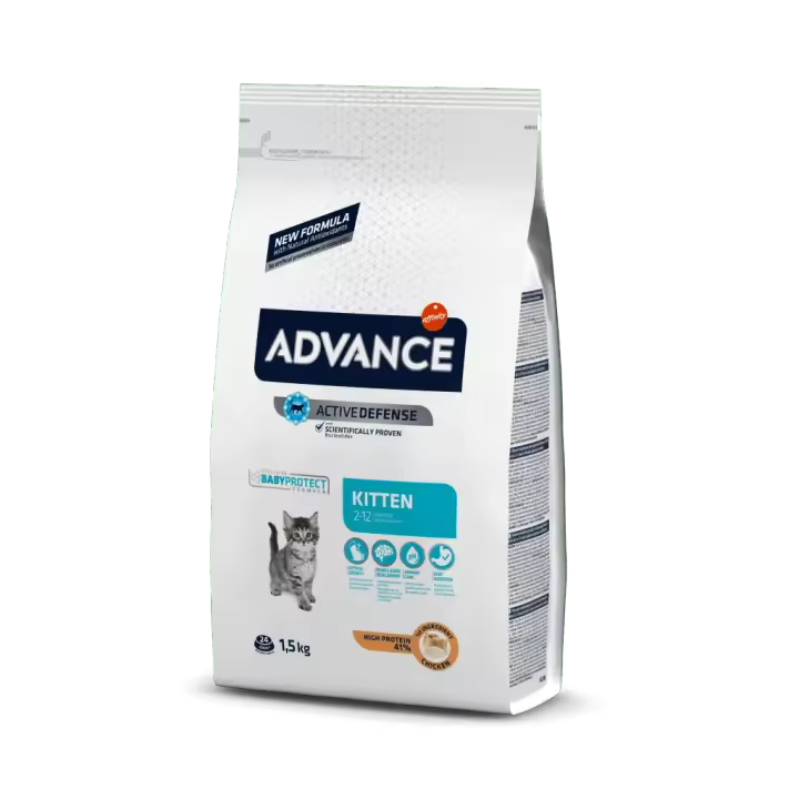 ADVANCE Pienso para Gatos KITTEN De 2 a 12 meses de edad - 1