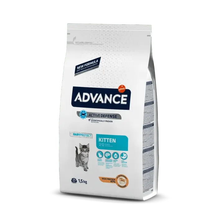 ADVANCE Pienso para Gatos KITTEN De 2 a 12 meses de edad - 1