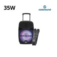 ALTAVOZ AMPLIFICADO COOLSOUND A340 250W 8" - 35W RMS - INCLUYE 2 MICROFONOS INALAMBRICOS - details 2