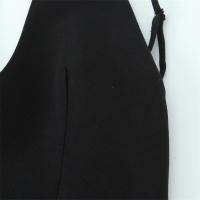 Vestido Corto De Verano Para Mujer Zach Ailsa 2024 Sexy De Color Negro Con Espalda Abierta Y Decoración De Cierre Vestido De Manga Sin Mangas Cuello En V Estilo Casual - details 5