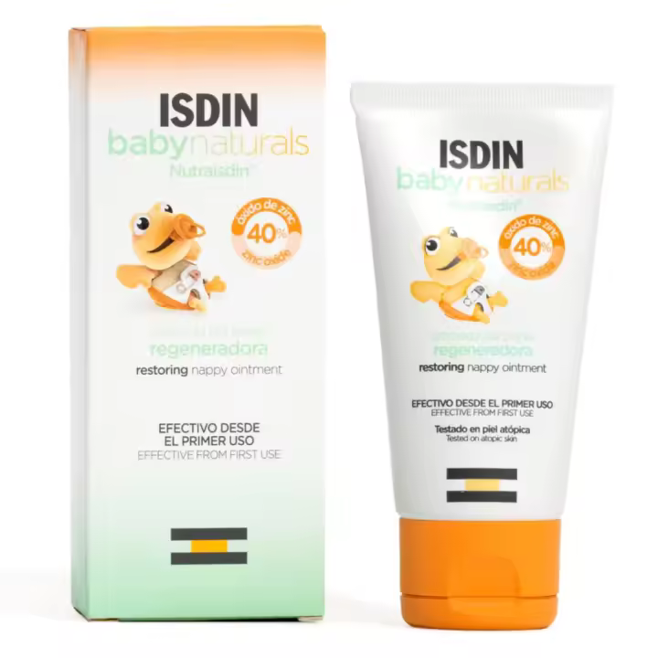 Isdin Baby Naturals Pomada Pañal Regeneradora Piel Sensible ZN40 50 ml - 1