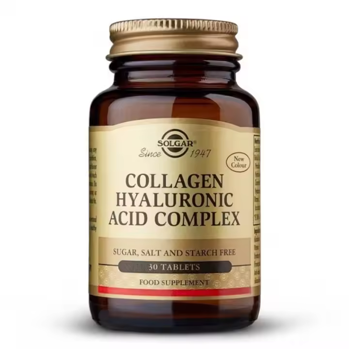 Solgar  Acido Hialuronico Complex con Colageno 120mg 30 comp - 1