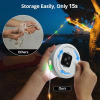 Luces navideñas para exteriores, luces impermeables para árbol de Navidad, cadena de luces navideñas coloridas de 10 m con control remoto, 6 modos, cadena de luces decorativas para árbol de Navidad, fiestas, jardín - details 3