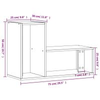 vidaXL Muebles de TV 2 uds madera ingeniería roble marrón 75x30x50 cm - details 7