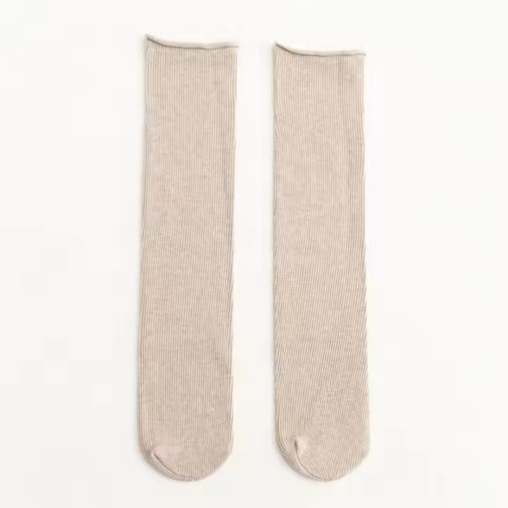 Calcetines De Mujer Estilo Coreano Coloridos Y Cómodos Calcetines Largos Elásticos Transpirables Para Niñas Casual - 1