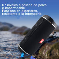 T&G TG116 Altavoz Bluetooth Potente  Altavoz Inalámbrico Portátil Impermeable, Sonido Estéreo,Llamada Manos Libres para Fiesta Viajes Exterior，Speaker con Bluetooth para Fiestas，Negro - details 4