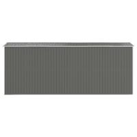 Cobertizo de jardín acero galvanizado gris claro 192x523x223 cm Decoración de muebles de jardín al aire libre - details 4