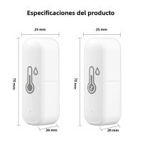 Sensor De Temperatura Y Humedad Inteligente Tuya Zigbee/Wifi Batería Poderada Termostato APP Seguridad Inteligente Compatible Con Google Home - details 13