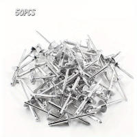 50pcs Tornillos De Ojo De Botella Con Flor De Gran Tamaño Para Decoración Interna De Coche Aleación De Aluminio Tridimensional DIY Diámetro 3/16 - details 2