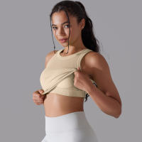 Sujetador Deportivo De 2 Niveles Para Mujer Sexy Yoga Alta Soporte Impacto Deporte Ropa Interior Correr Secado Rápido Top Deporte Gimnasio Con Almohadillas - details 39