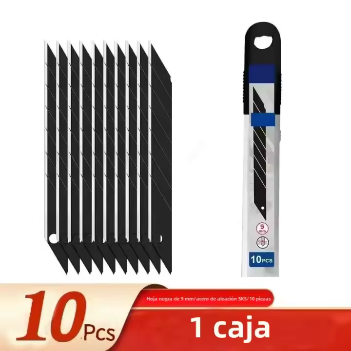 Cuchillo De Utilidad 9mm Con Corte De Snap off Para Manualidades Y Corte De Papel Estación De Desempaque Portátil Herramienta DIY - 1