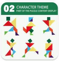 Puzzle De Madera 3D Magnético Juegos Geométricos Tangram Montessori Educación Temprana Sorteo Juguetes Para Niños Regalos - details 14