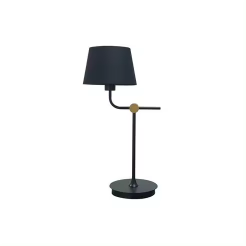 Lámpara de Mesa CRISTAL RECORD Solor Negro+Oro 1xe27 - 1